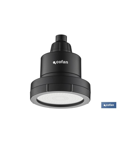 Rociador de ducha de alta presión con acabado en negro | Incluye filtro de 15 etapas | Rotación 360° | Fácil instalación y ahor