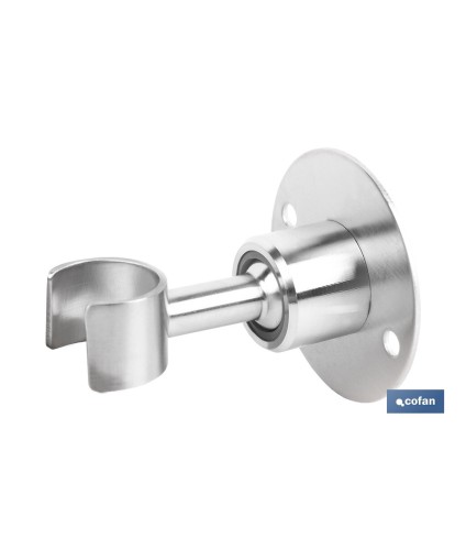 Soporte de ducha para pared | Material: acero inoxidable | Diámetro: 5,5 cm | Fácil instalación | Disponible en dos acabados di