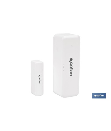 Sensor inteligente para puertas y ventanas | Conexión WiFi y Bluetooth | Funciona con aplicación Smart Life o Tuya | Compatible