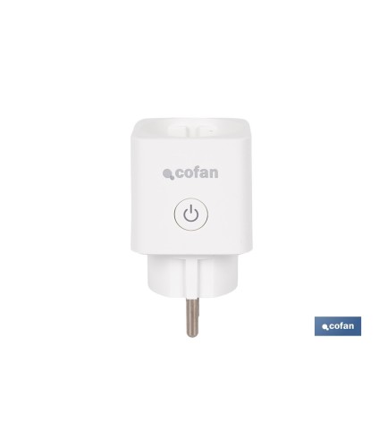 Enchufe inteligente con conexión WiFi y Bluetooth | Aplicación Smart Life o Tuya | Compatible con Alexa y Google | Control remo