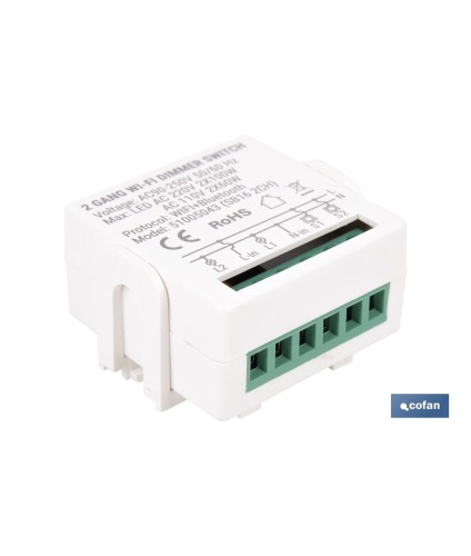 Relé regulador de intensidad individual inteligente | Control de intensidad desde la app | Conectividad WiFi 2.4 GHz | Aplicaci