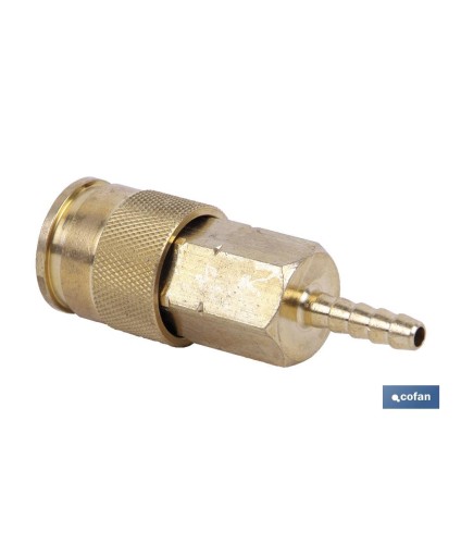 Enchufe rápido espiga tubo Ø13mm de Gran caudal