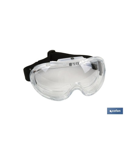 Gafas de Protección contra Proyecciones | Confortables y Ligeras | Ajuste con Goma | Protección UV | 12 Unidades