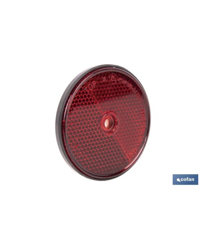 Catadióptricos redondos sin tornillo y con adhesivo | Producto homologado | Diámetro: 60 mm | Disponibles en 3 colores diferent