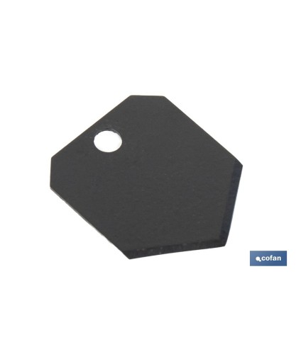 Recambio de cuchilla para tijeras cortamangueras | Material: acero inoxidable | Recubrimiento PTFE | Medidas: 25 x 20 x 1 mm