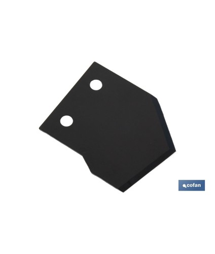 Recambio de cuchilla para tijeras cortamangueras | Material: acero inoxidable | Recubrimiento PTFE | Medidas: 43 x 380 x 1 mm