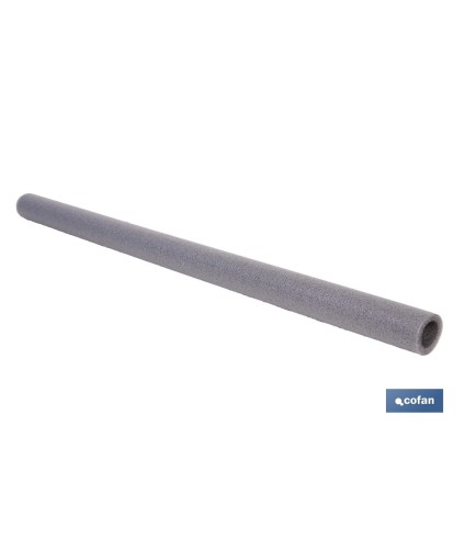 Coquillas aislantes para tuberías | Material: polietileno expandido | Color: gris | Protección térmica y anticorrosión | Dispon