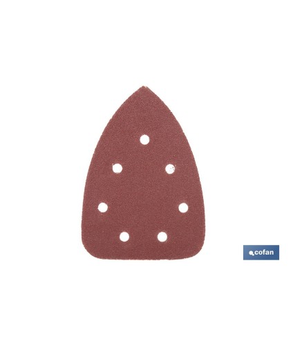 Hojas de lija para lijadora de detalle (Mouse) | Pack de 5 hojas de lija triangulares | Material: óxido de aluminio | Disponibl