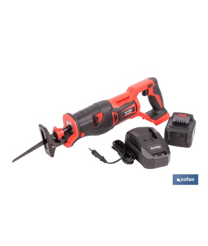 Sierra de sable a batería con motor brushless | Potencia: 20 V | Velocidad variable | Corte en madera y metal | Disponible con 