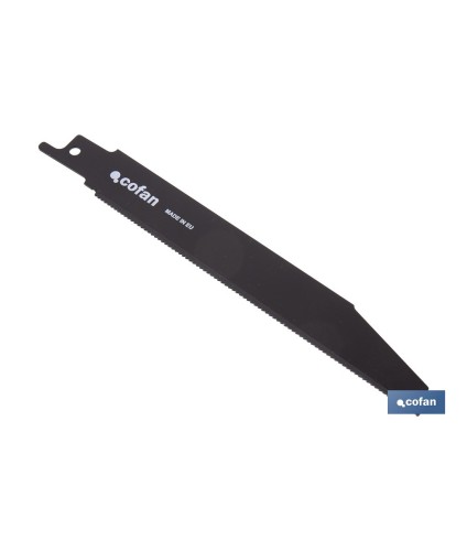 Hoja de sierra de sable para metal duro y acero inox. adecuada para metales duros de 2 a 4 mm de espesor | Uso profesional