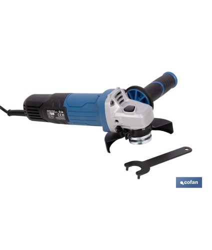 Amoladora angular eléctrica 750 W Ø115 mm 11000 rpm | Mango auxiliar con 2 posiciones y sistema antivibración | Ligera, potente
