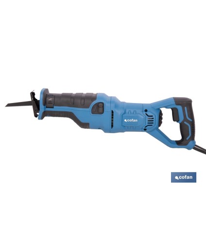 Sierra de sable eléctrica 1200 W 2800 rpm, acción pendular 3 posiciones + corte recto | Control de velocidad variable, cambio d