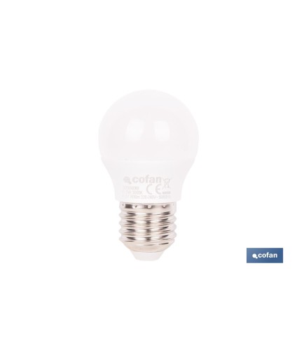 Bombillas LED esféricas E27 6,5 W 806 lúmenes | Ahorro de energía y larga duración 15.000 h de vida | Disponibles en 2 temperat