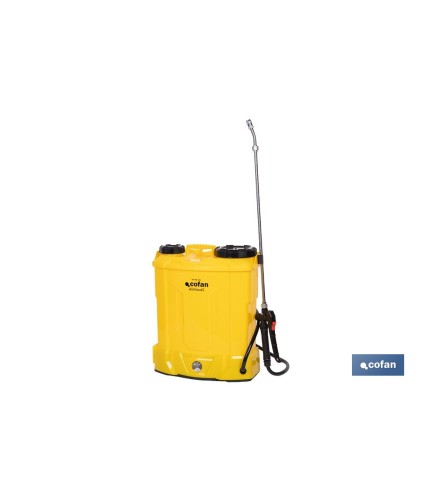 Pulverizador de espalda eléctrico | Batería de litio de 12 V | Lanza de 58 cm con correas acolchadas | Disponible en dos capaci