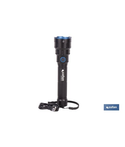 Linterna LED de alta potencia | Recargable con 6 modos de luz | Disponible en dos potencias: 18.000 lm y 10.000 lm
