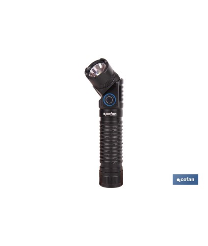 Linterna LED plegable y recargable con 5 modos de luz y con base magnética | 1200 lm, alcance de 100 m