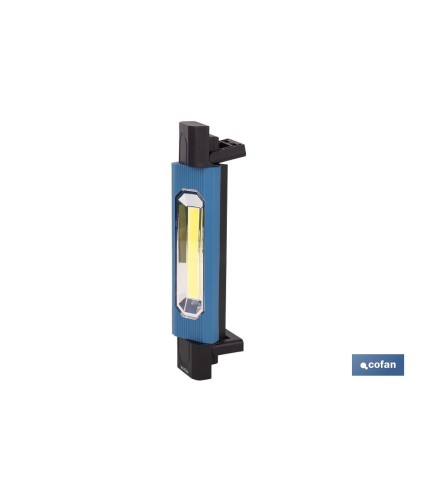 Lámpara de inspección LED COB 1200 lm | Recargable con 3 modos de luz | Extremos magnéticos, giratorios y plegables