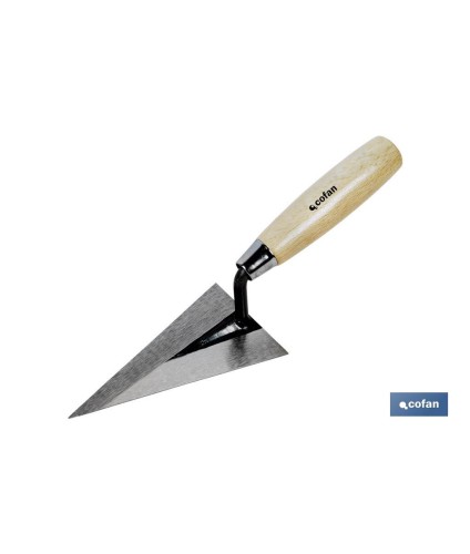 Paletín con punta aguda | Medidas: 130 mm de longitud | Para la construcción | Mango de madera