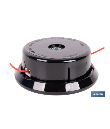 Cabezal de 2 hilos semiautomático universal para desbrozadora| Incluye rosca hembra y adaptadores