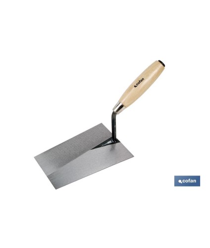 Paleta forjada modelo Norte | Varias medidas de longitud | Para la construcción | Mango de madera