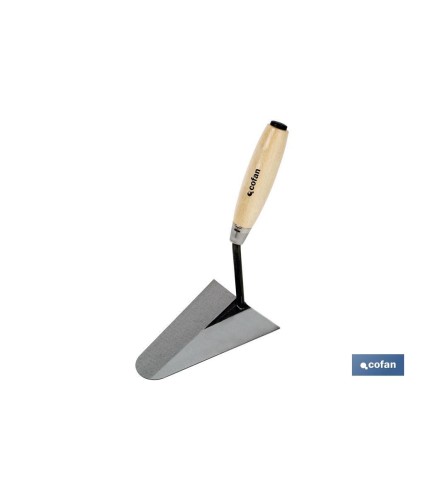 Paleta forjada modelo Catalana | Medidas: 160 mm de longitud | Para la construcción | Mango de madera