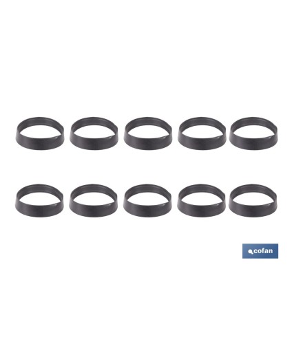 Set de 10 juntas tóricas cónicas para sifones | Sellado hermético | Disponible en diferentes medidas