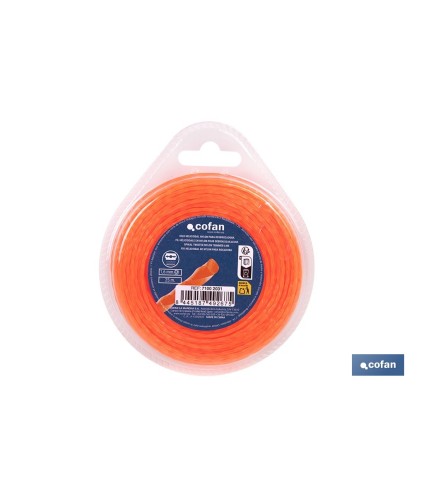 Hilo helicoidal de nylon para desbrozadora | Alta resistencia, bajo nivel sonoro | Disponible en diferentes grosores