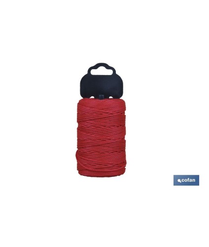 Trenza de Polipropileno / 8842 1,5mm ø Rojo (Blíster)