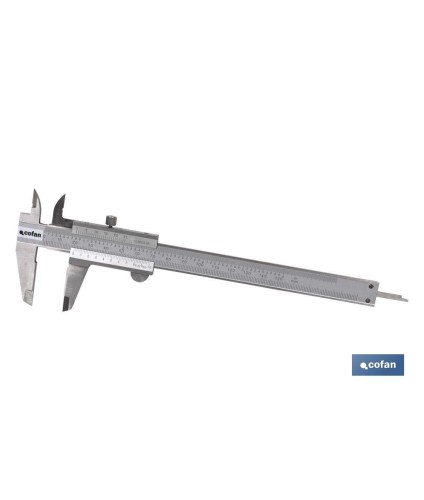 Pie de rey de acero INOX