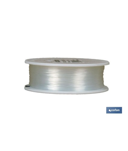 Hilo de Sedal Monofilamento de Nylon 100% Blanco