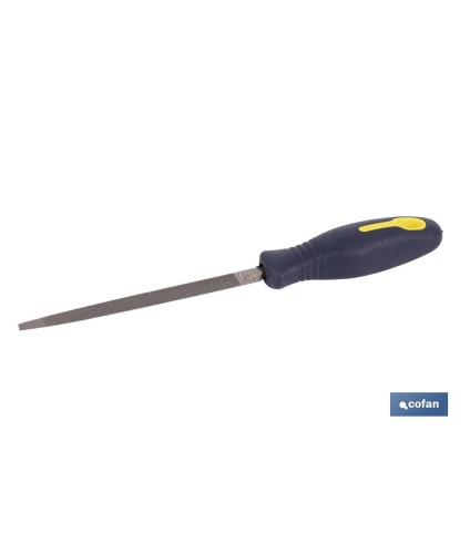 Lima triangular delgada | Modelo extrafina | Dos medidas disponibles | Mango intercambiable y ergonómico