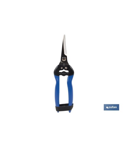 Tijeras de recolección con punta curva y longitud total de 185 mm | Especiales para jardinería