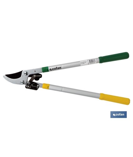 Tijeras de poda telescópicas 64 cm | Capacidad de corte de hasta 45 mm de diámetro | Acero revestido, carbono y PTFE