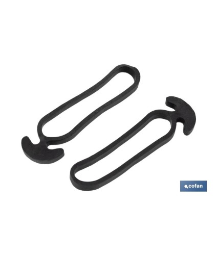 Goma de ancla N.º 8 Extra | Goma ancla de 8 cm | Tensor para tutores de plantación | Para cultivo