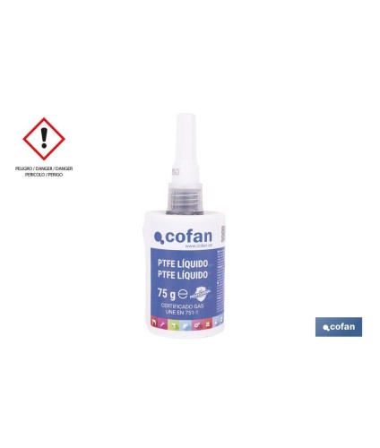 PTFE líquido 50 ml | Sellador para tuberías | Garantiza una perfecta estanqueidad y soporta la presión, vibración y temperatura
