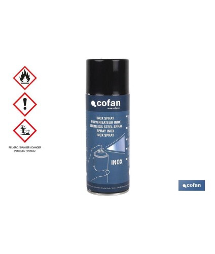Pintura Inoxidable en Spray | Envase 400 ml | Resistente al agua | Protege de la corrosión y los agentes atmosféricos