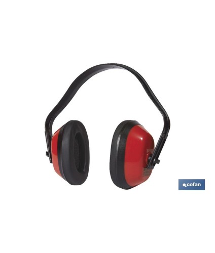 Casco Antirruido | Color Rojo | Protección Auditiva | SNR:27db | EN 352-1