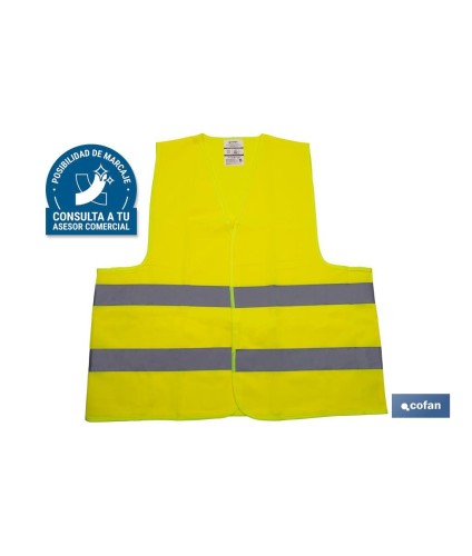 Chaleco reflectante | Color Amarillo | Talla XXL | EN ISO 20471 | Categoría II I