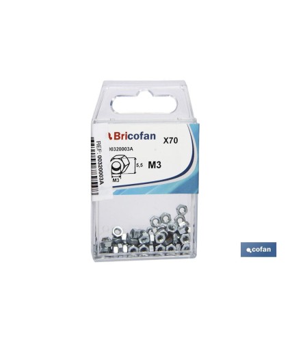 Tuercas Hexagonales DIN 934 Blíster Estándar