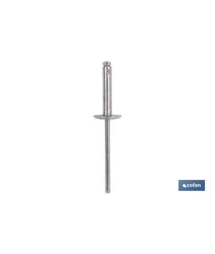Remaches Aluminio Estándar Cabeza Ancha Blíster Estándar
