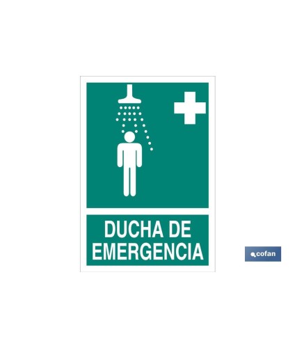 Ducha Emergencia imagen + texto