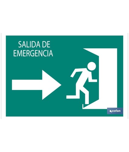 Salida emergencia Derecha Texto