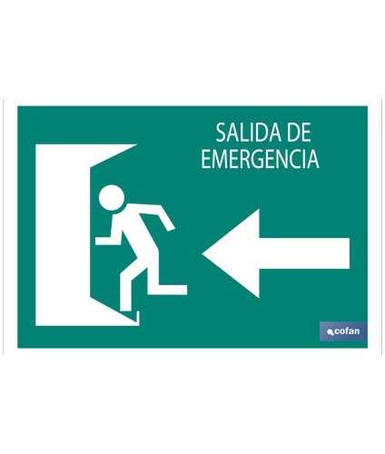 Salida emergencia Izquierda texto