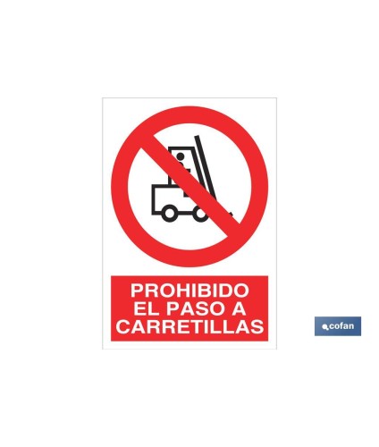 Prohibido el paso a carretillas