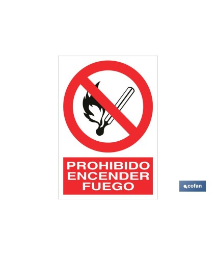 Prohibido encender fuego