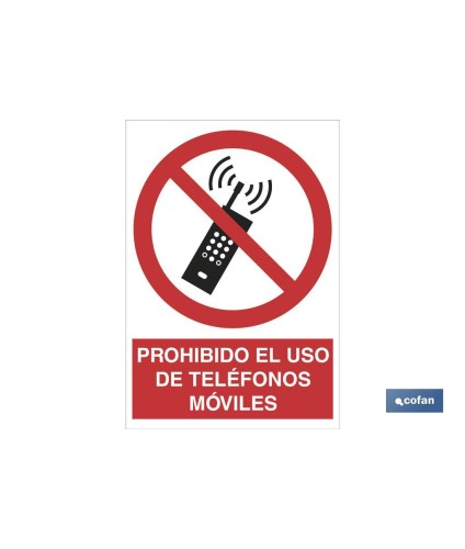 Prohibido el uso de teléfonos móviles